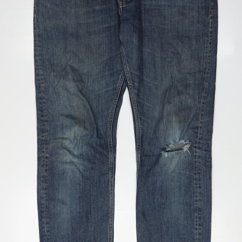 White Stuff Men's Blue Straight Jeans, Size 34
