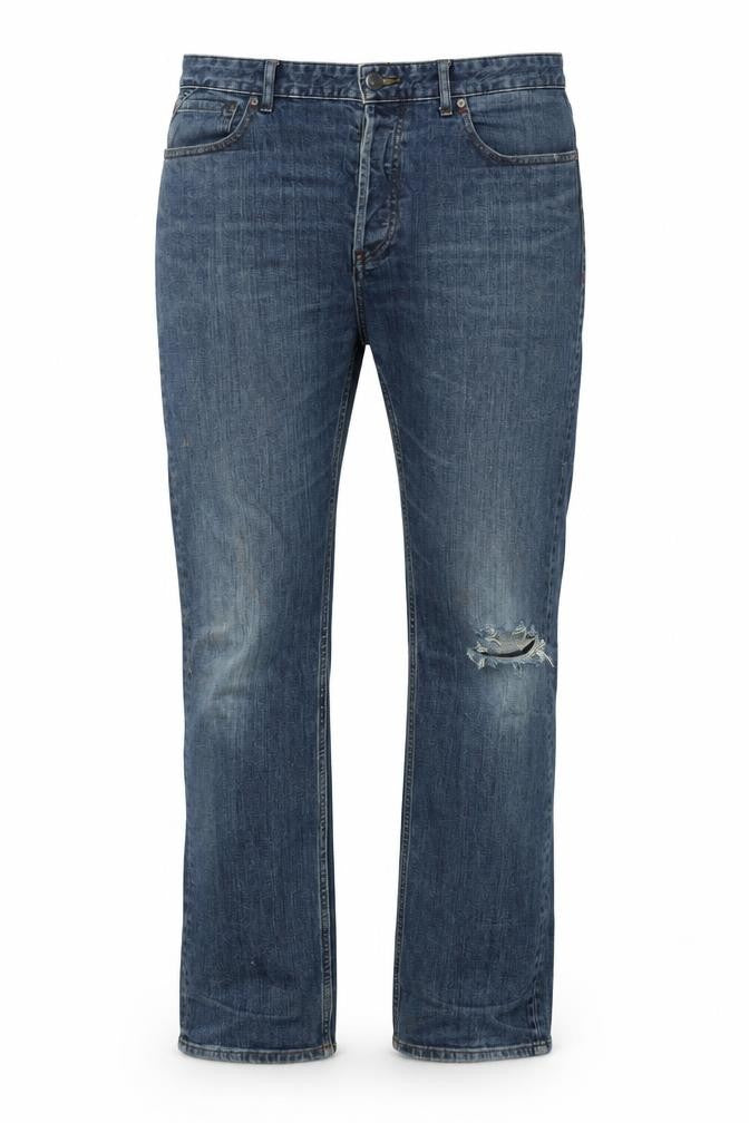 Front view of White Stuff Men's Blue Straight Jeans, size 34