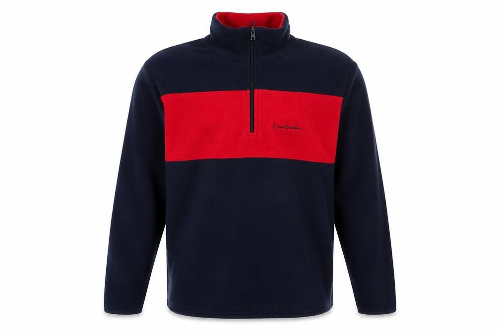 Front view of Pierre Cardin Men's Multicoloured 1/2 Zip Sweatshirt M