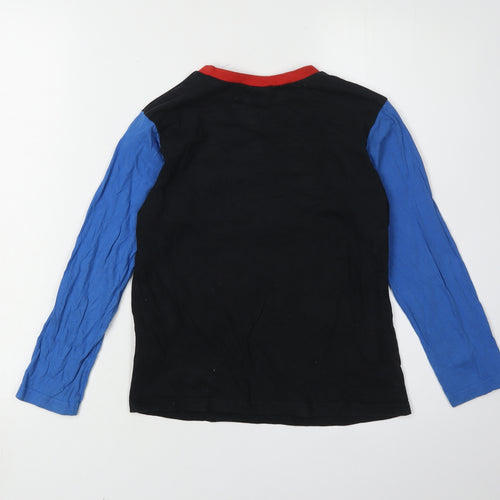 Marvel Boys Spider-Man Long Sleeve T-Shirt, 9-10 Years, Black & Blue