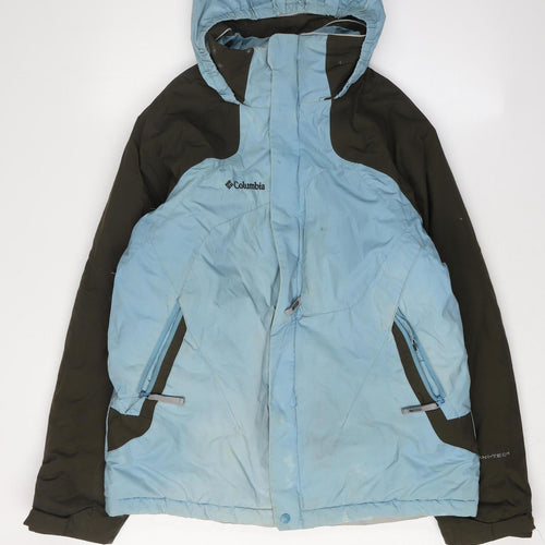 Columbia Girls Puffer Jacket Blue Green 14-15 Years Winter