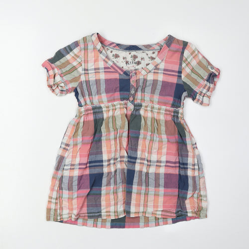 FatFace Girls Multicoloured Plaid Blouse, 11-12 Years