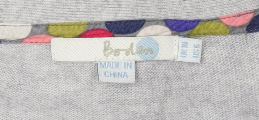 Boden Women's Grey Cardigan, Size 10, V-Neck