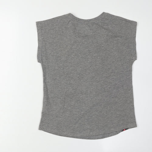 Disney Girls Grey Captain America Sleeveless T-Shirt 7-8 Years