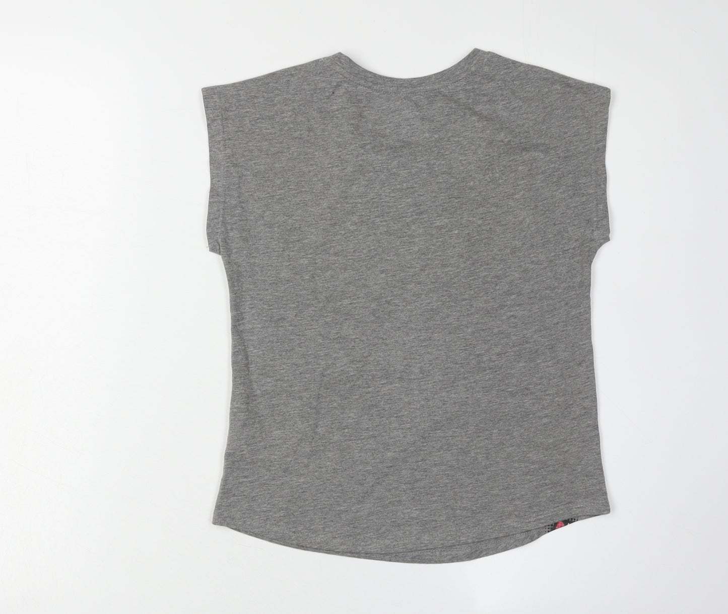 Disney Girls Grey Captain America Sleeveless T-Shirt 7-8 Years