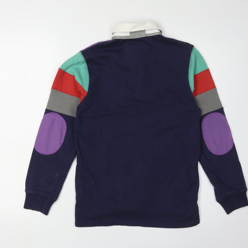 Mini Boden Boys Multicoloured Striped Polo Shirt 9-10 Years