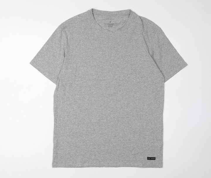 Ted Baker Men's Grey Crew Neck T-Shirt Size M