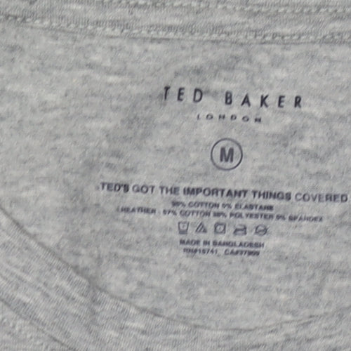 Ted Baker Men's Grey Crew Neck T-Shirt Size M