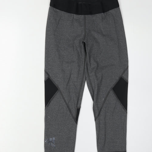 Adidas Women's Grey Cropped Leggings S - Athleisure Style