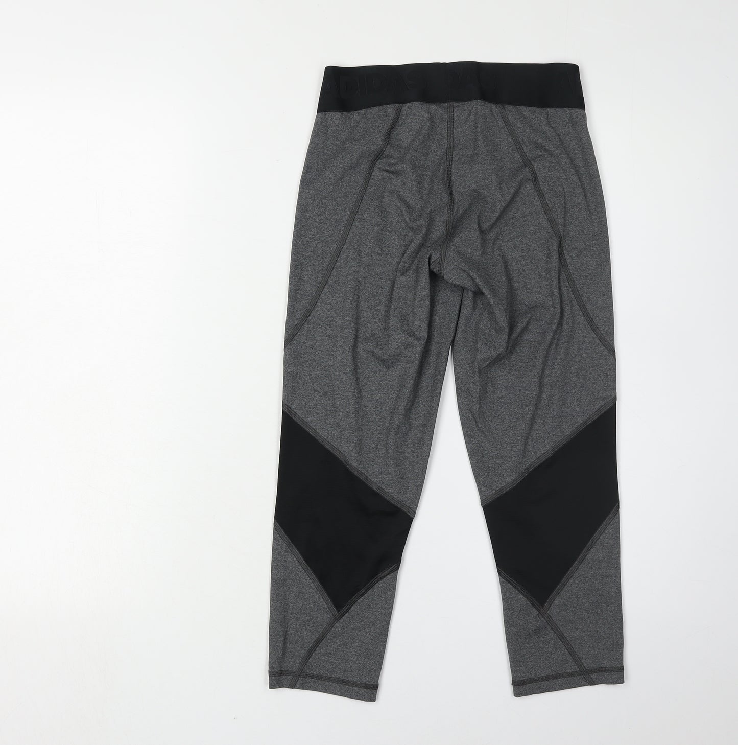 Adidas Women's Grey Cropped Leggings S - Athleisure Style
