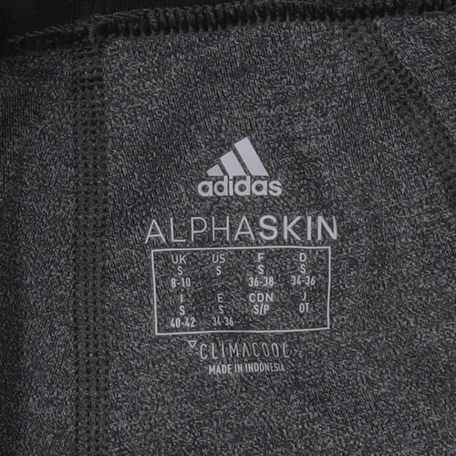 Adidas Women's Grey Cropped Leggings S - Athleisure Style