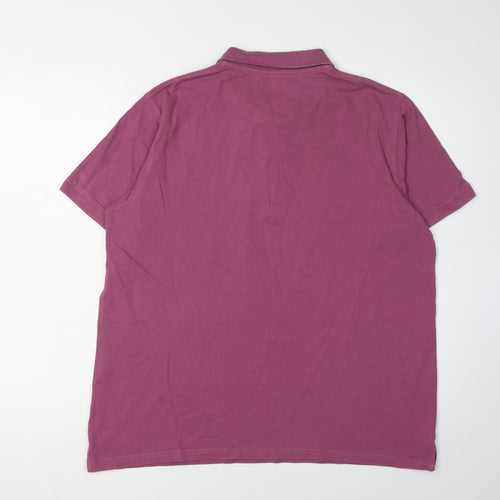 James Pringle Men's Purple Polo Shirt Size M