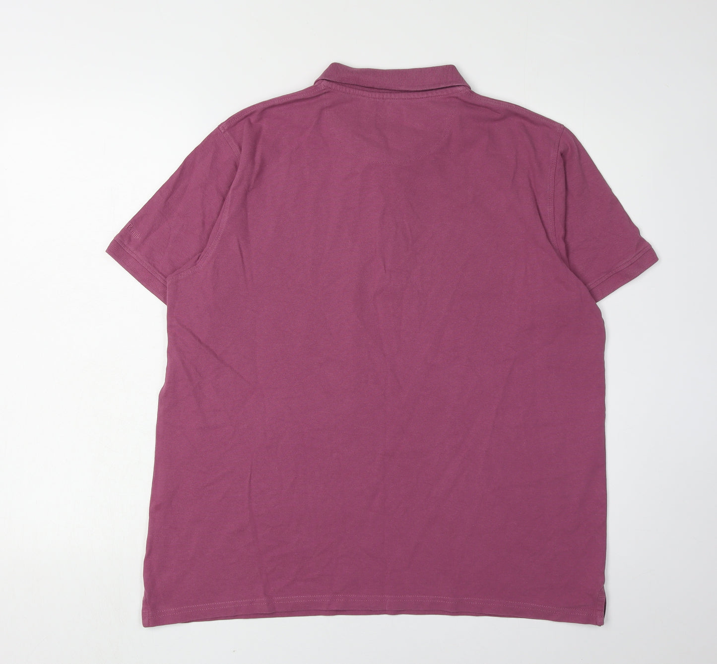 James Pringle Men's Purple Polo Shirt Size M