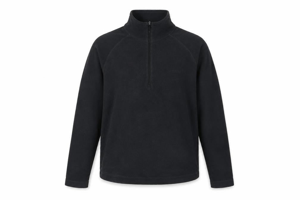 Front view of Craghoppers Men's Black Fleece Pullover Sweatshirt S