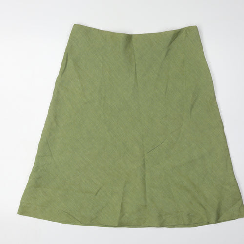 Jigsaw Women's Green A-Line Skirt Size 14