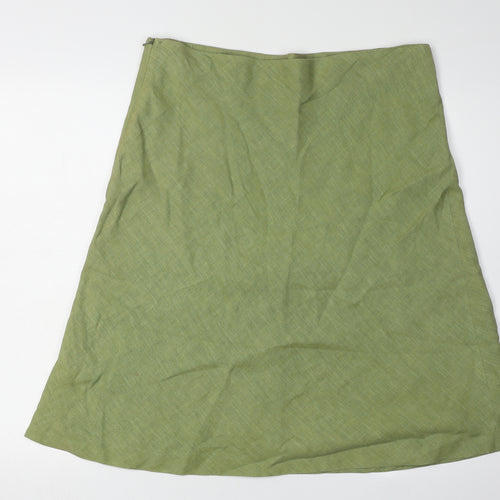 Jigsaw Women's Green A-Line Skirt Size 14