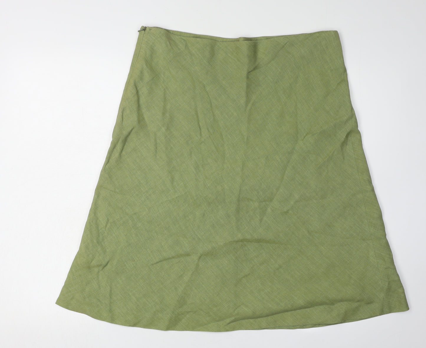 Jigsaw Women's Green A-Line Skirt Size 14