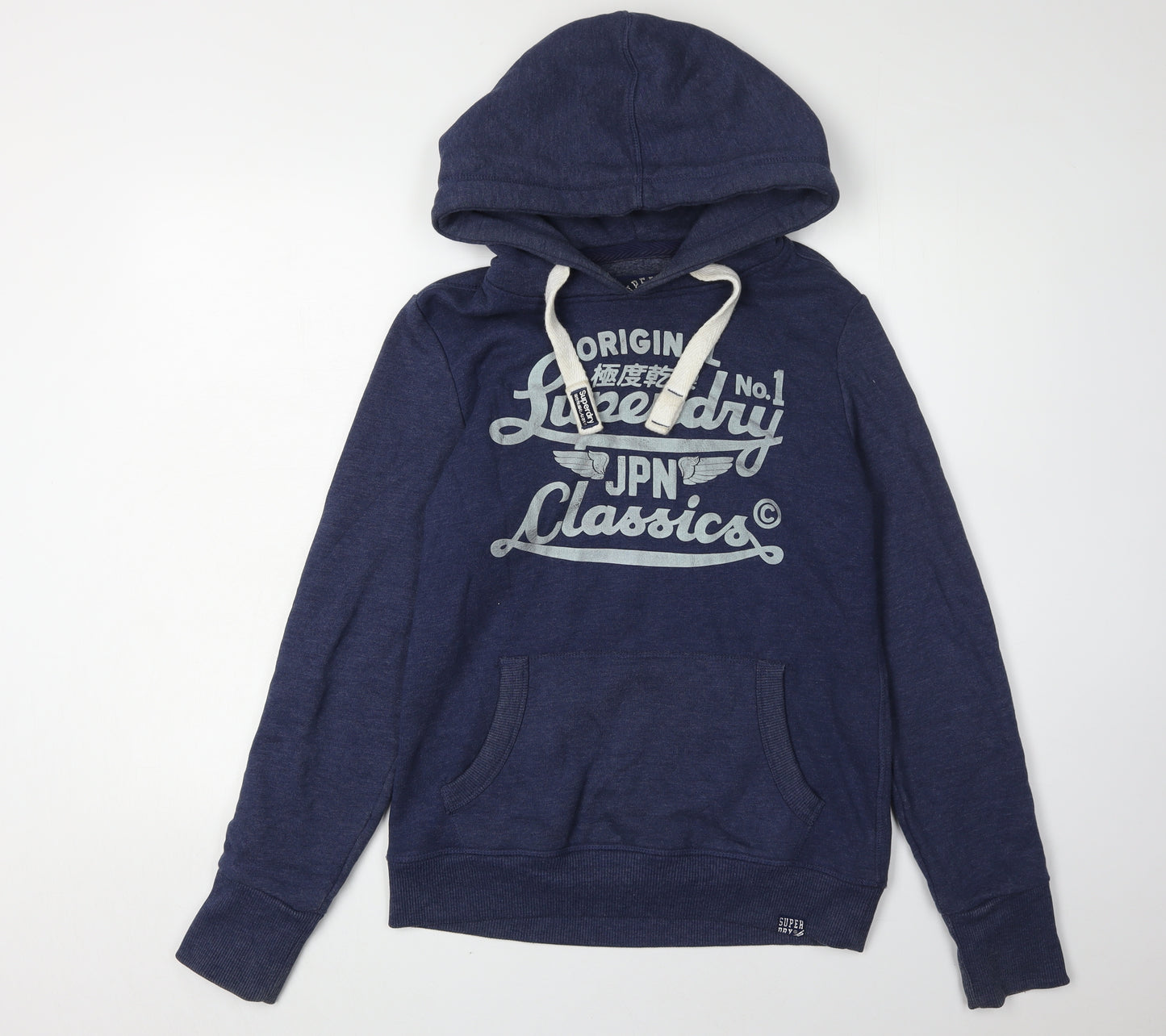 Superdry Women's Blue Hoodie, Medium, Classic Fit