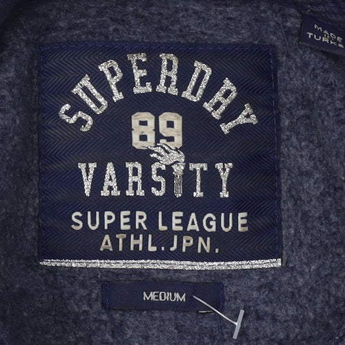Superdry Women's Blue Hoodie, Medium, Classic Fit
