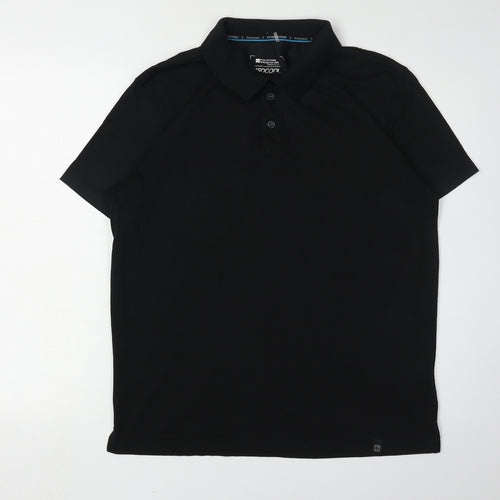 Mountain Warehouse Men's Black Polo M Quick Dry Active