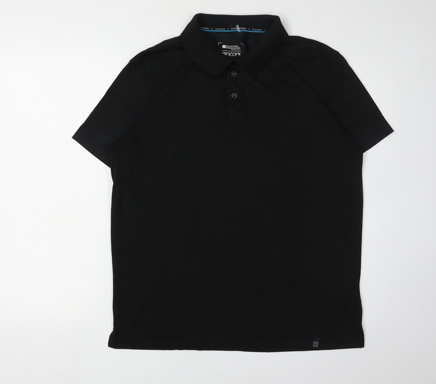 Mountain Warehouse Men's Black Polo M Quick Dry Active
