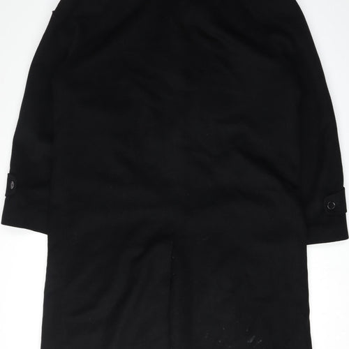 Donar Menswear Black Wool Yak Mid-Length Coat 22