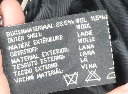 Donar Menswear Black Wool Yak Mid-Length Coat 22