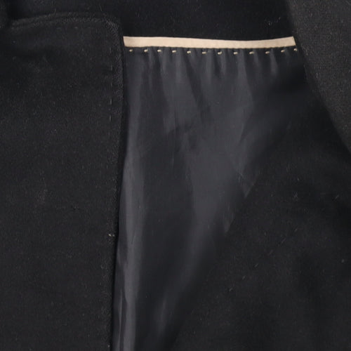 Donar Menswear Black Wool Yak Mid-Length Coat 22