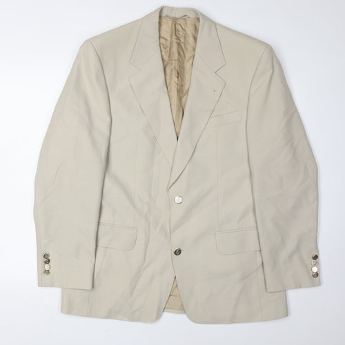 James Bell Men's Beige Blazer 50 Regular Fit