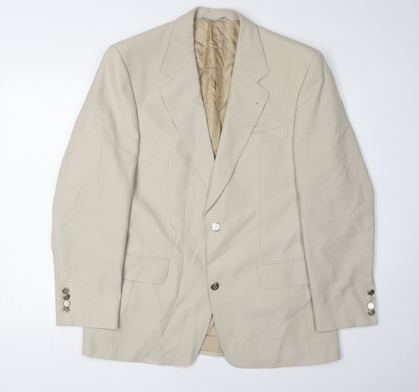 James Bell Men's Beige Blazer 50 Regular Fit
