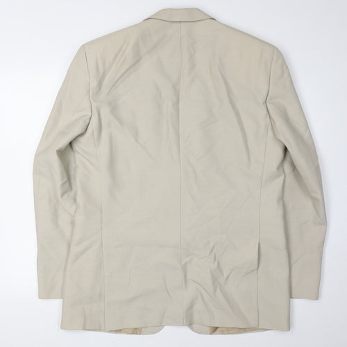 James Bell Men's Beige Blazer 50 Regular Fit