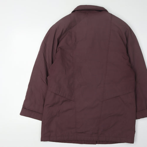 Telemac Women's Brown Mid-Length Overcoat Size 12