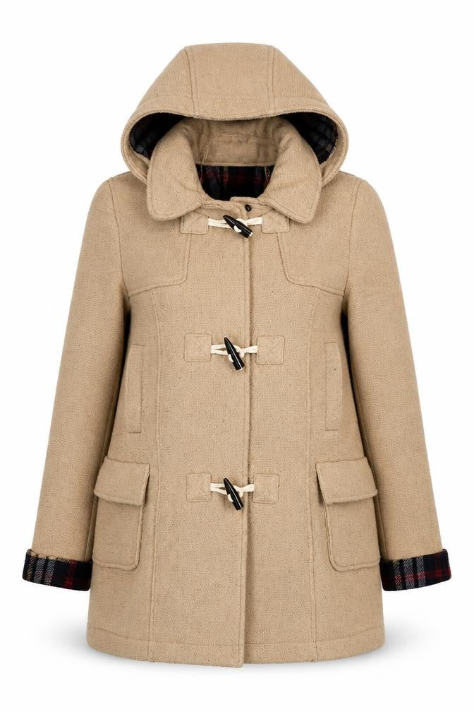 Front view of Rocherridge Beige Women's Duffel Coat M
