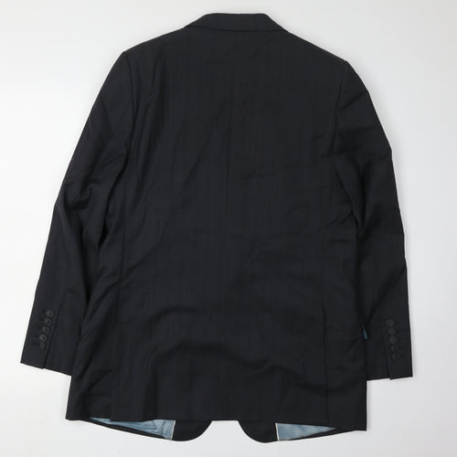 Marks and Spencer Men's Grey Wool Suit Jacket 40S