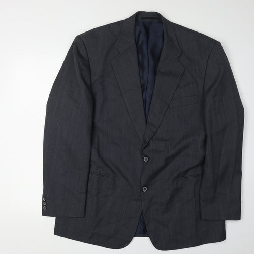 C&A Men's Black Suit Jacket, Medium, Classic Fit