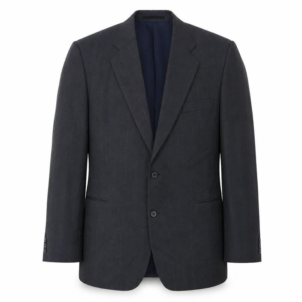 Front view of C&A Men's Black Suit Jacket, Medium, Classic Fit