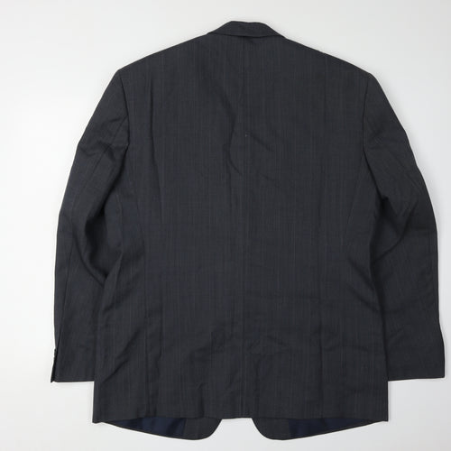 C&A Men's Black Suit Jacket, Medium, Classic Fit