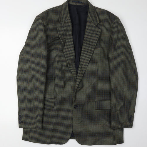 Horne Brothers Men's Green Check Blazer, 42 Long