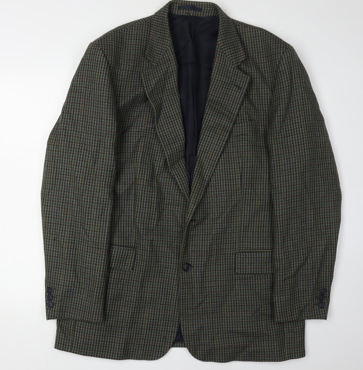 Horne Brothers Men's Green Check Blazer, 42 Long