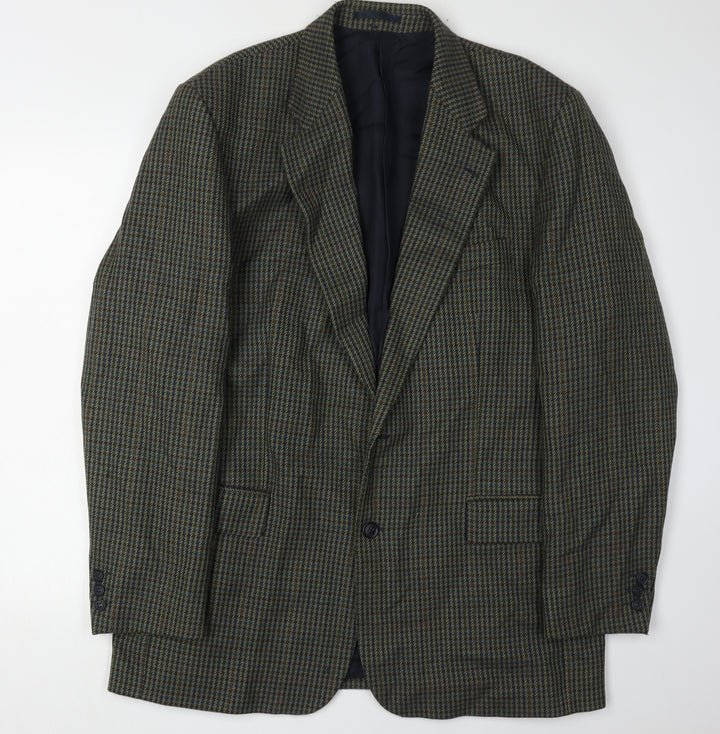 Horne Brothers Men's Green Check Blazer, 42 Long