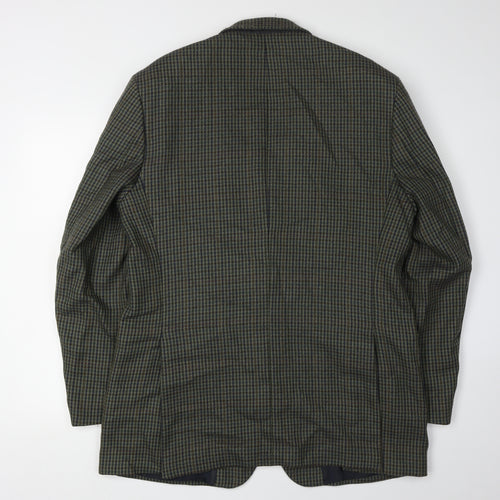 Horne Brothers Men's Green Check Blazer, 42 Long