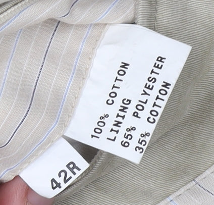 Daniel Grahame Men's Beige Cotton Blazer 42R Jacket