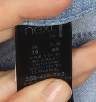 Next Women's Blue Skinny Jeans Size 16 - Excellent Condition