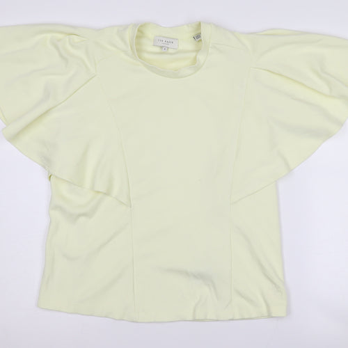 Ted Baker Women's Ivory Flared Sleeve Top Size M