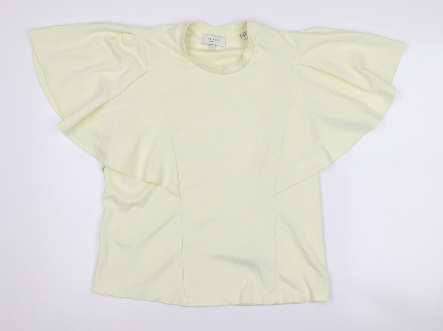 Ted Baker Women's Ivory Flared Sleeve Top Size M
