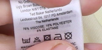 Ted Baker Women's Ivory Flared Sleeve Top Size M