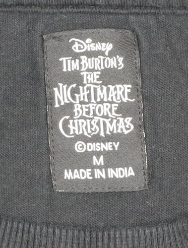 Disney Men's Black Medium T-Shirt Nightmare Before Christmas