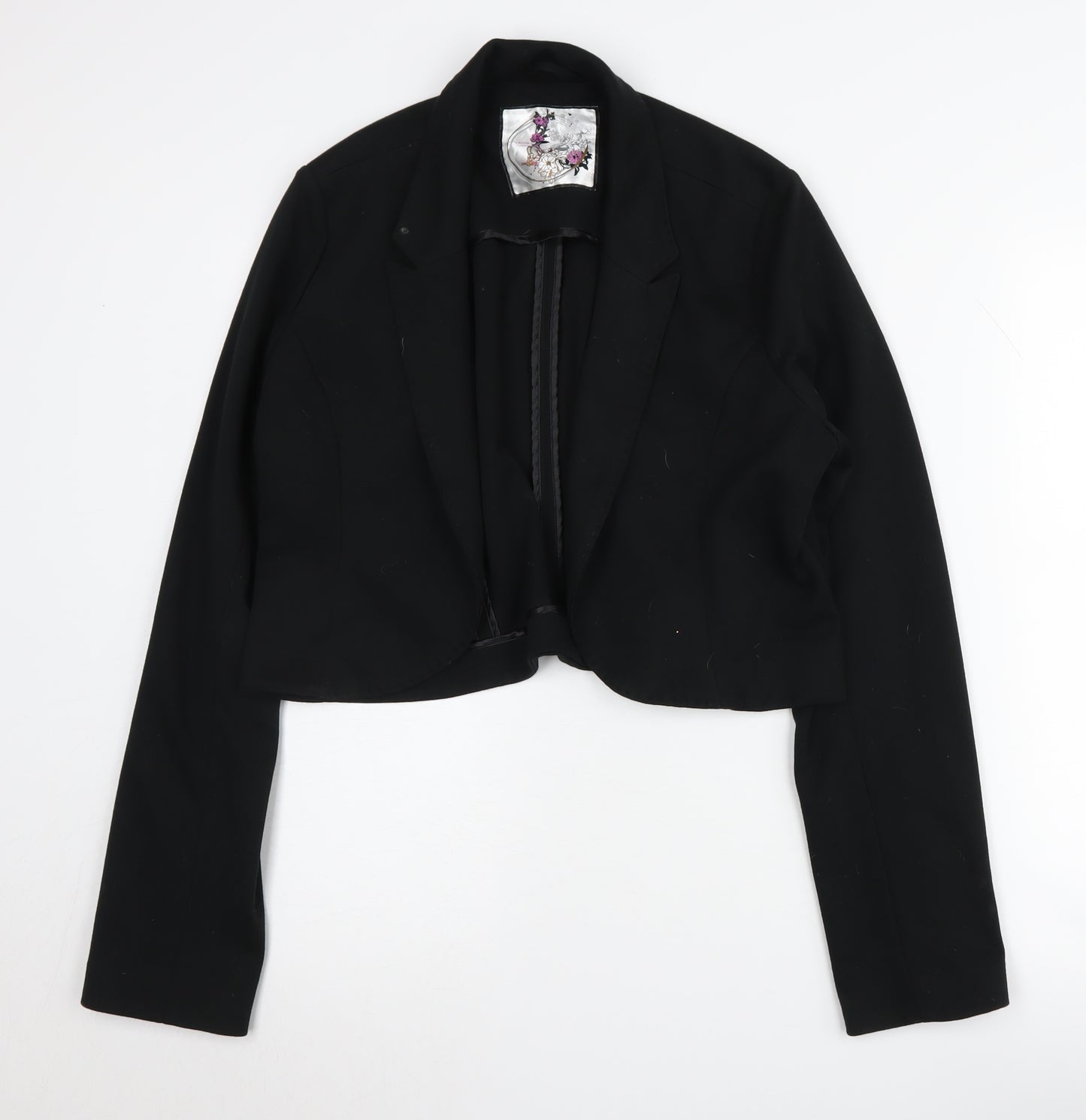 New Look Women's Black Cropped Blazer UK 18