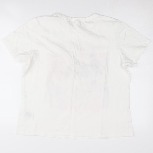 Barbie Women's White T-Shirt Size 12 Short Sleeve