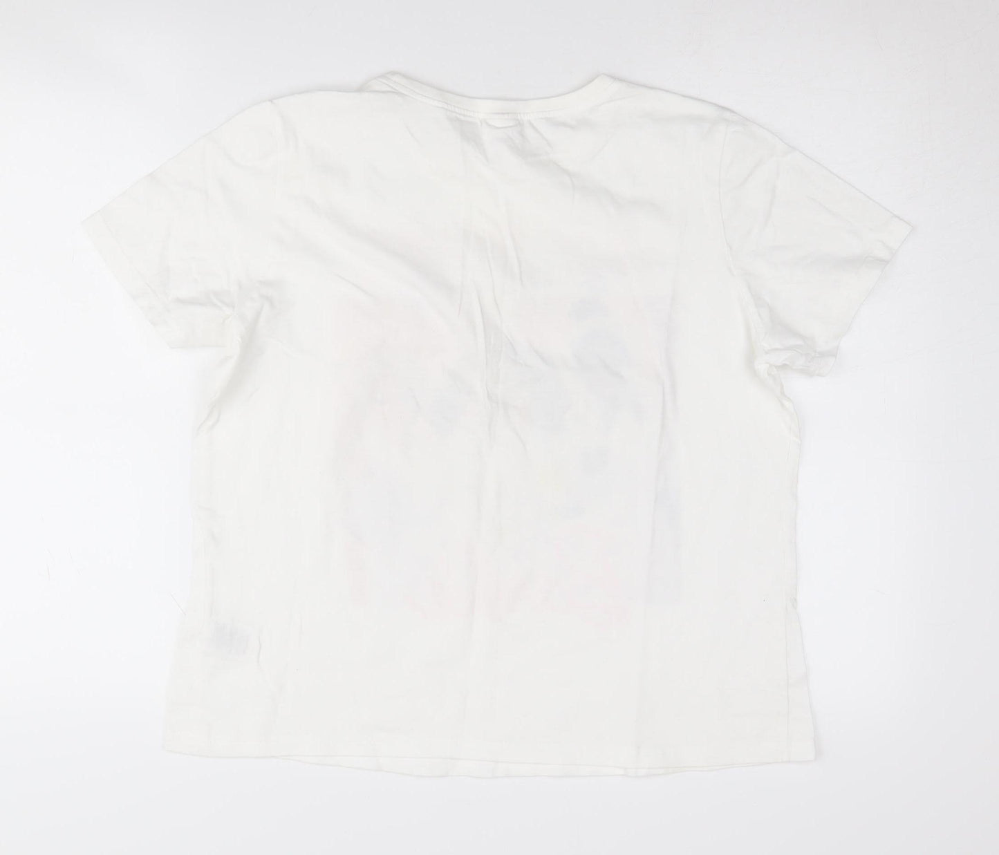 Barbie Women's White T-Shirt Size 12 Short Sleeve